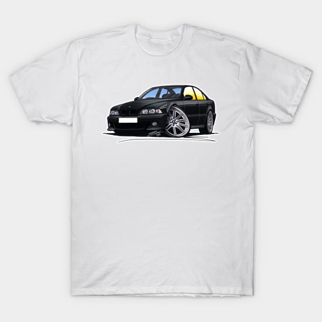 BMW M5 (E39) Black T-Shirt by y30man5